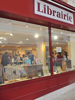 devanture de la librairie